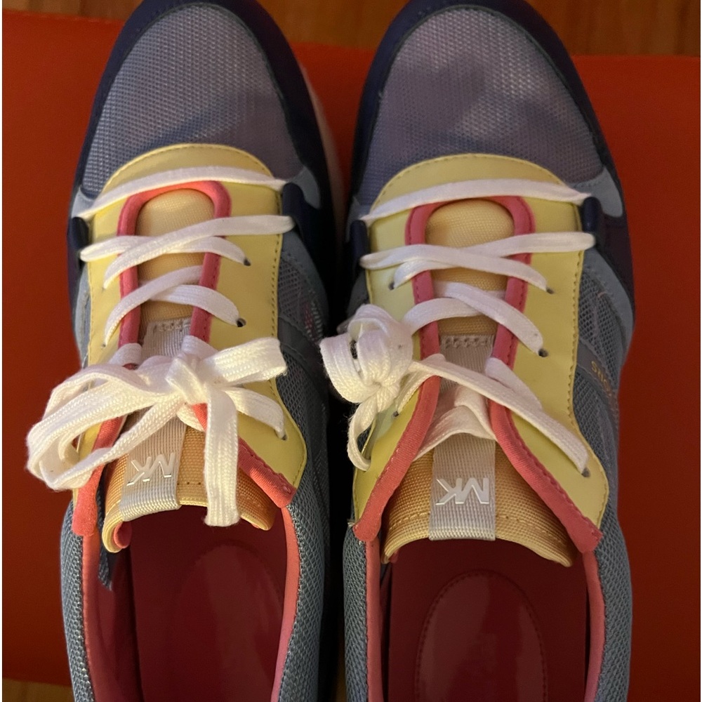 Gently worn Michael Kors Dash Trainer Small Net Mesh Sneakers